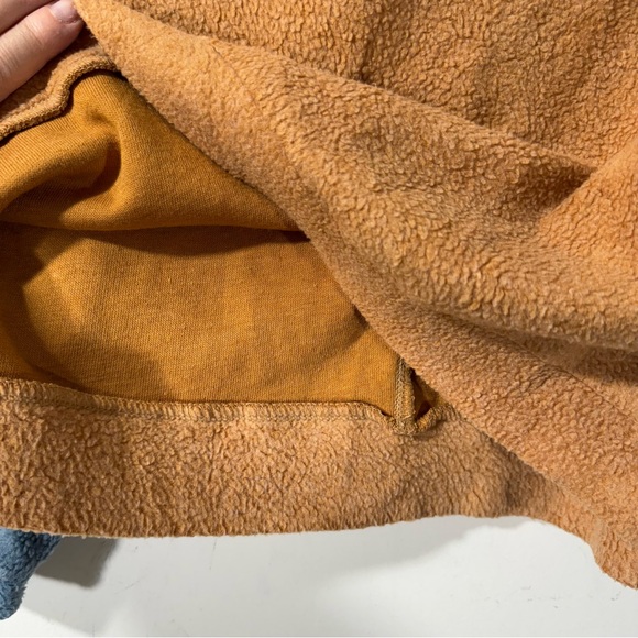 Free People Blue Monday Pullover Tan Blue Sherpa - Picture 8 of 11